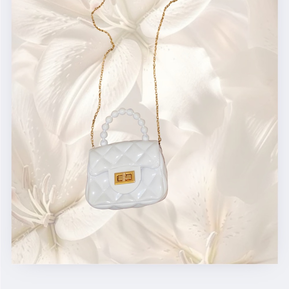 Forever 21 White Quilted Mini Bag